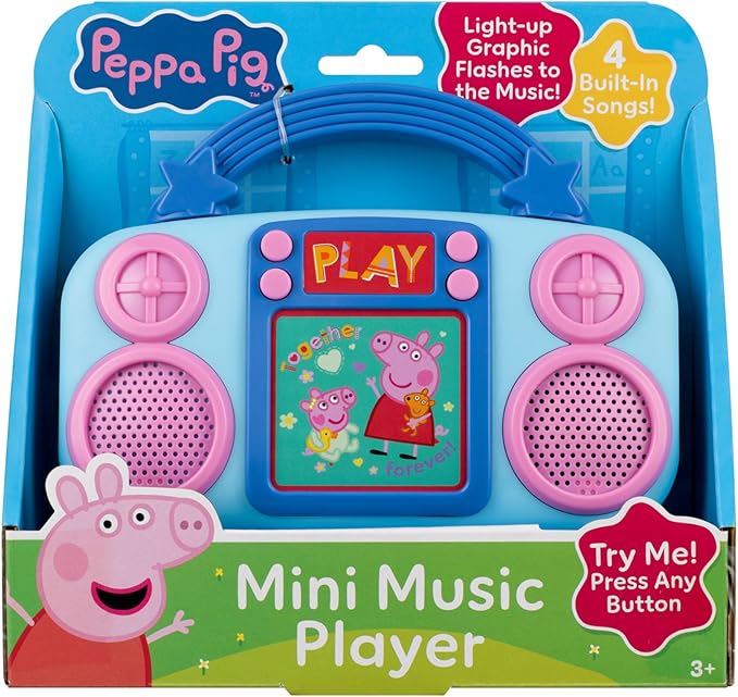 Peppa Pig Toy Music Player, Toddler Toy with Built-in Music and Lights (Peppa Pig)
