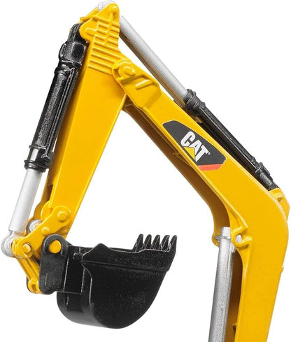 Bruder Toys - Construction Realistic CAT Mini Excavator Vehicle with Rotatable Cab and Removeable Shovel - Ages 3+