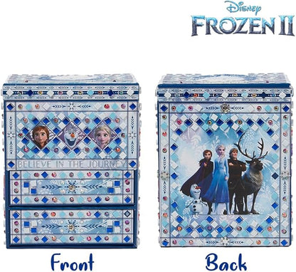 Disney Frozen 2 Elsa Jewelry Box Craft Kit DIY Mosaic Box for Girls, Frozen 2 Toy for Kids