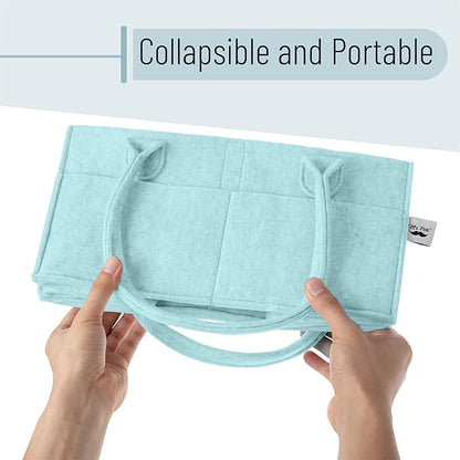 Mr. Pen- Baby Diaper Caddy Organizer, Light Blue, Nursery Storage Bin and Car Organizer for Diapers and Baby Wipes