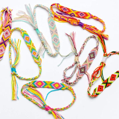 iShyan Woven Friendship Bracelets 20 Pcs Braided Bracelets Handmade Colorful Adjustable String Bracelets,1cm