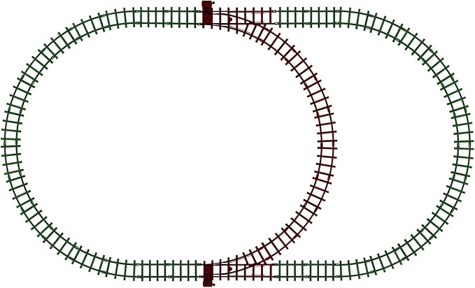 Lionel Ready-to-Play 10-Piece Inner Loop Black Plastic Track Pack