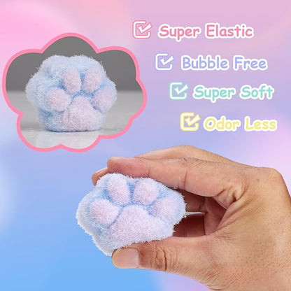 Ktdorns Fun 18oz Taba Squishy Kit with Mold & Flocking Powder - DIY Stress Relief Toy for Taba Squishy Paw and Sticky Lovers
