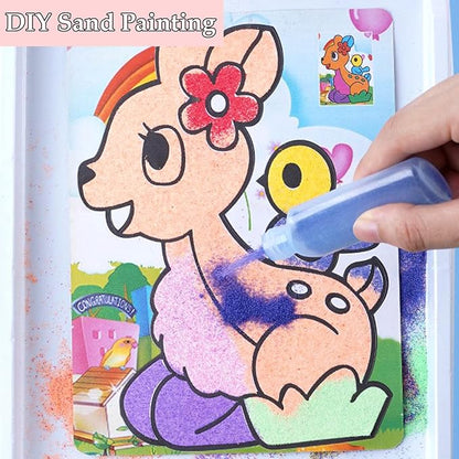 Niurewan 38 PCS Sand Art,1.25oz Colored Sand Art Bottles,Sand Arts and Crafts Kit,Scenic Sand for Kids,Painting,Crafts,DIY,Wedding Decor,Decorations