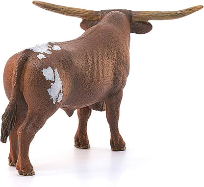 Schleich Farm World, Farm Animal Toys for Kids and Toddlers, Texas Longhorn Bull Cow Toy Figure, Ages 3+