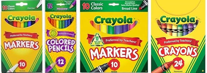Crayola Marker, Crayon and Pencil Bundle Set