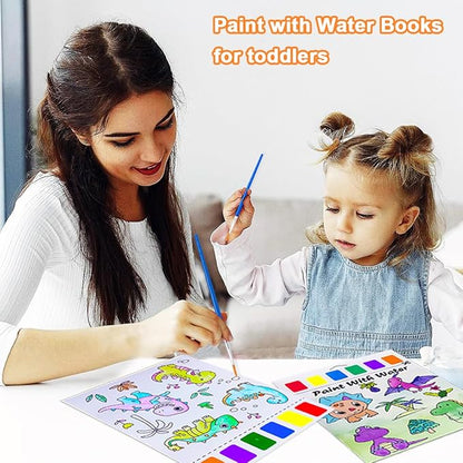BAOXUE Water Coloring Books for Kids Ages 4-8,Paint with Water Colors Book for Toddlers,Watercolor Painting Paper Gift for Boys Girls 2-4 Years