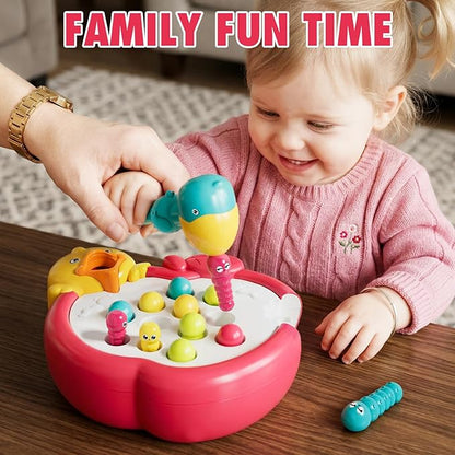 Magnetic Bird Feeding Game Woodpecker Worm Toy Montessori Fine Motor Skills Toddler Toy Age 2-4 Sensory Toys for Toddlers 3-5 Educational Learning Toys 2 Year Old Boy and Girl Gifts