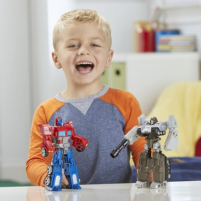 Transformers Toys Heroes and Villains Optimus Prime and Megatron 2-Pack Action Figures - for Kids Ages 6 and Up, 7-inch (Amazon Exclusive)
