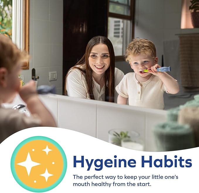 Dr. Talbot's Toddler Training Toothbrush and Natural Kids Toothpaste with Citroganix - 1.6 oz - Fluoride-Free Toothpaste and Toddler Toothbrush - 6+ Months - Dinosaur