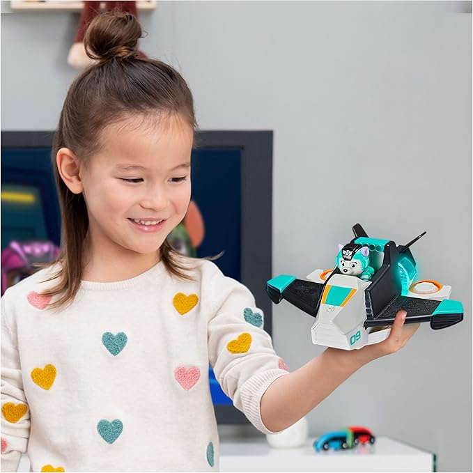 Paw Patrol, Jet to The Rescue Everest Deluxe Transforming Vehicle with Lights and Sounds