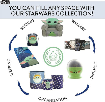 Idea Nuova Foldable Saucer Chair, Star Wars Mandalorian