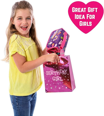 GirlZone Fruit Scented Markers Set with Case, 38 Vibrant Colors, Washable Art & Craft Kids Marker Set for Drawing, Sketching and Coloring, Rainbow Gifts for Kids, Girls Birthday