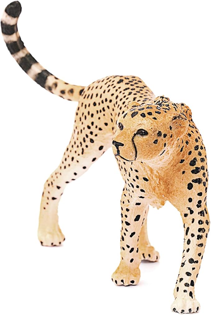Schleich Wild Life, Animal Figurine, Animal Toys for Boys and Girls 3-8 Years Old, Female Cheetah, Ages 3+