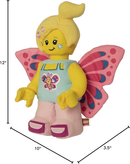 Lego Minifigure Butterfly Girl with Flowers 12" Plush Character