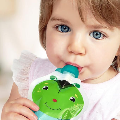 ChooMee SoftSip Food Pouch Tops | 4 Colors + White case | Prevent Spills and Protect Childs Mouth