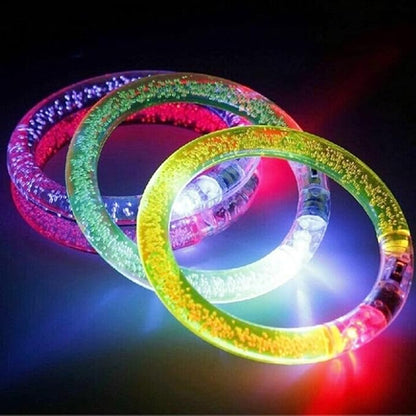 12pcs Glow Bracelets with 12pcs Spare Batteries Glow in The Dark Bracelets Toys for Party Favors