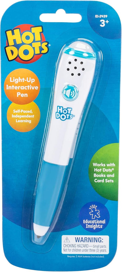 Educational Insights Hot Dots Light-Up Interactive Pen, Single Pen, Interactive Learning, Compatible With Any Hot Dots Set