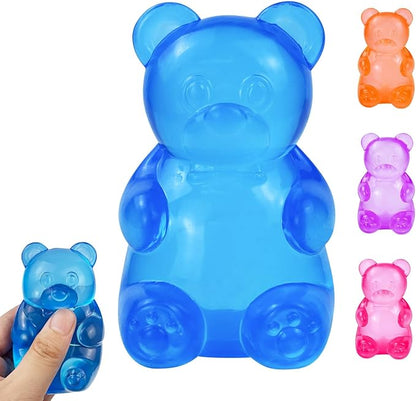 Stress Bear Taba Squishy Balls,Bear Toy Taba Squishy Toys for Kids Stress Relief Squeeze Balls for Birthday Gifts Party Favors-Blue
