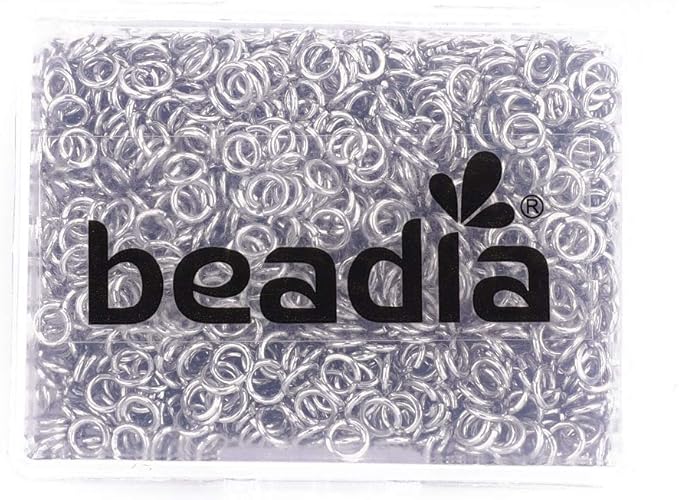 Open Jump Rings Platinum 0.6x4mm 1000pcs for DIY Jewelry Making Supplies