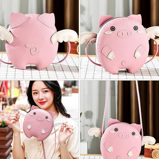 NUOBESTY 1 Set Handbag DIY Womens Suits DIY Sewing kit Girls Purse Making kit Piggy Bag for Women Purse Making kit Girl Animal Purses for Women Kids Craft Art Polyester Bags Jewelry Child