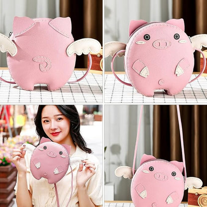 NUOBESTY 1 Set Handbag DIY Womens Suits DIY Sewing kit Girls Purse Making kit Piggy Bag for Women Purse Making kit Girl Animal Purses for Women Kids Craft Art Polyester Bags Jewelry Child