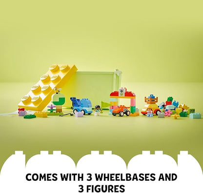 LEGO DUPLO Classic Cars and Trucks Brick Box Building Blocks - Learning & Educational STEM Toys for Toddlers, Ages 1.5+ Years - Develops Fine Motor Skills - Gift for Toddler Birthday - 10439