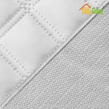 Easy-Going Waterproof Oversized Loveseat Covers Leakproof Couch Cover for 2 Cushion Couch Sofa Cover Washable Sofa Slipcover Non-Slip Furniture Protector with Pocket for Pets (Medium-XL, White)