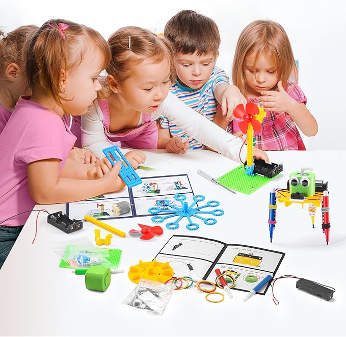 BeAndge STEM Robotics Kit - STEM Toys for Age 8-13, Boy Robot Toys for 6 7 8 9 10 Year Old Boys Birthday Gifts, Science Kits Arts and Crafts for Kids 8-12, Engineering Building Kids Activities 6-8