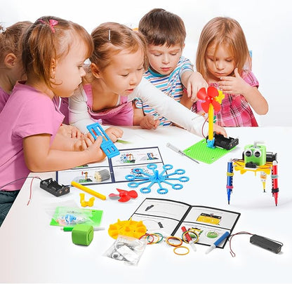 BeAndge STEM Robotics Kit - STEM Toys for Age 8-13, Boy Robot Toys for 6 7 8 9 10 Year Old Boys Birthday Gifts, Science Kits Arts and Crafts for Kids 8-12, Engineering Building Kids Activities 6-8