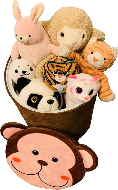 Storl Organizer Storage Stool for Toy and Cloth and Kids Stool (Tree, 12Wx13H)