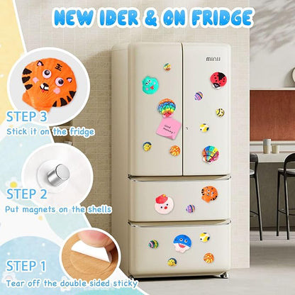 Sea Shell Painting Kit for Kids, Christmas Birthday Gifts for Girls Boys Toys for Ages 4 5 6 7 8 9, Children DIY Creative Activity Art Toys with Refrigerator Magnets, 4-12 Year Old Arts & Crafts Gifts