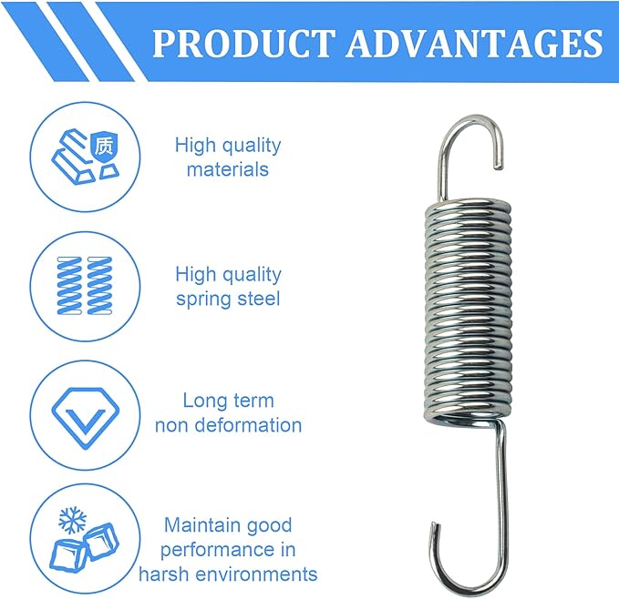 3-5/8 Inch Recliner Springs Replacement Parts, Recliner Spring for Southern Motion, Catnapper and Lazy Boy Recliner, Replacement Springs for Recliners, Recliner Replacement Parts, Chair Spring, 3 Pack