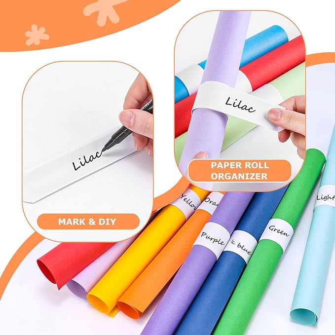 LovesTown 54PCS Slap Bracelets White, Party Slap Bracelets DIY Wrist Bands Bulk Blank Snap Band for Kids Birthday Party Favors School Crafts