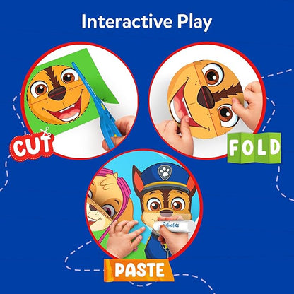 Skillmatics Scissor Skills Activity Book - Snip Snip PAW Patrol, 25 Fun Cutting & Creative Activities for Preschoolers, Fine Motor Skills, Felt Craft Kit, Gifts for Ages 3, 4, 5, 6, 7