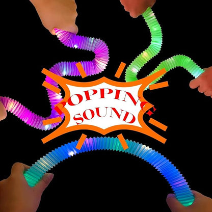 Light Up Glow Necklaces Bracelets Party Favors Accessories for Toddlers, Glow Sticks Pop Tubes for kids, Glow Birthday Camping Wedding Party Supplies Decorations for Boys Girls (Green 24 pack)