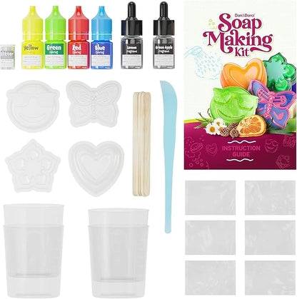 Dan&Darci Soap Making Kit for Kids - Crafts Science Toys - Birthday Easter Gifts for Girls and Boys Age 6-12 Years Girl DIY Kits - Best Educational Craft Activity Gift for 6-12 Year Old Kid