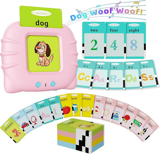 Aullsaty Toddler Toys Talking Flash Cards for 1 2 3 4 5 6 Year Old Boys and Girls, Autism Sensory Toys for Autistic Children, Learning Educational Montessori Speech Therapy 248 Sight Words Kids Gifts