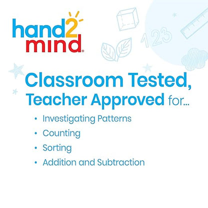 hand2mind Transparent Counters Classroom Kit, Plastic Bingo Chips, Math Bingo Tokens, Math Manipulatives for Preschool, Counters for Kids Math, Childrens Counting Manipulatives (Set of 5,000)