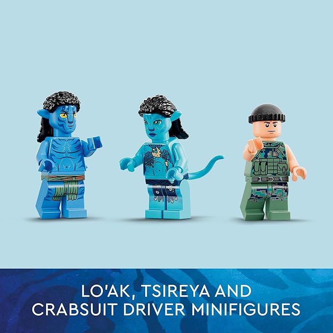 LEGO Avatar: The Way of Water Payakan The Tulkun & Crabsuit 75579, Building Toy Set, Movie Underwater Ocean with Whale-Like Sea Animal Creature Figure