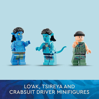 LEGO Avatar: The Way of Water Payakan The Tulkun & Crabsuit 75579, Building Toy Set, Movie Underwater Ocean with Whale-Like Sea Animal Creature Figure