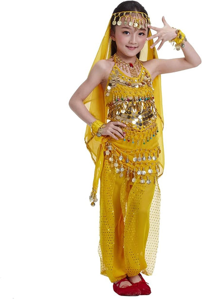 Astage Kids Princess Girl Indian Belly Dance Costume Cosplay Bollywood Ornaments