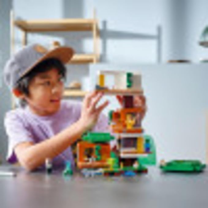 LEGO Minecraft The Modern Treehouse 21174 Giant Treehouse Building Kit Playset; Fun Toy for Minecraft-Gaming Kids; New 2021 (909 Pieces)