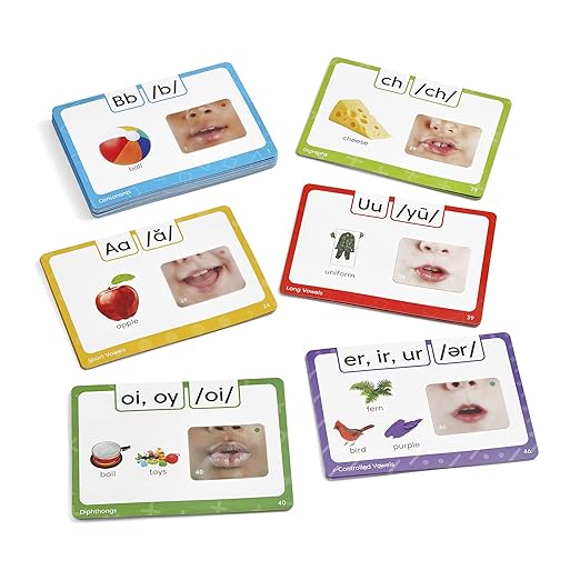 hand2mind 3D Sound and Phonics Cards, Phonemic Awareness, Phonics Flash Cards, Letter Sounds for Kindergarten, Speech Therapy Toys, ESL Teaching Materials, Science of Reading Manipulatives