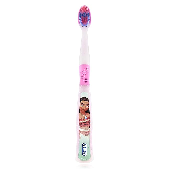Oral-B New Princess Toothbrush for Little Girls, Children 3+, Extra Soft, Characters Vary - Pack of 6 (Characters Vary)