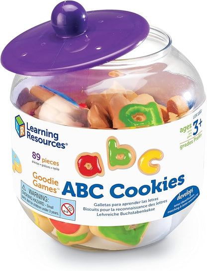 Learning Resources Goodie Games ABC Cookies - 4 Games in 1, Ages 3+ Toddler Learning Toys, ABC Games for Toddlers, Preschool Games, Alphabet Learning Games, Math for Preschoolers