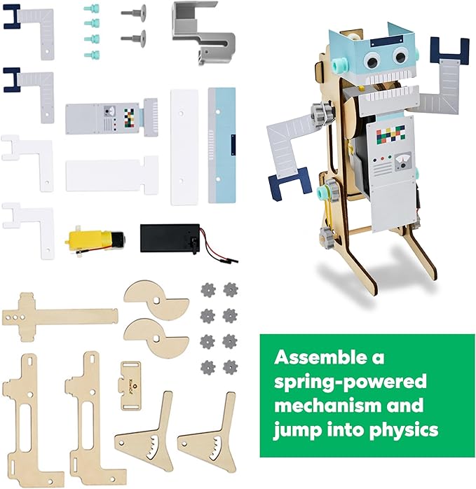 KiwiCo Jumping Robot STEM Kit – Robotics Building Set & Engineering Project for Kids Ages 9+ - Science Gift