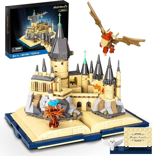 Magic Castle Book Building Set, Creative Castle Architecture Building Blocks Toy, Wizarding World Collectible Display Model for Adults, Gift for Boys Girls Kids Aged 8-14 - 749 Pieces