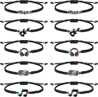 Music Party Favors Bracelets Party Decorations Bracelets Peace Sign Bracelets Hippie Party Supplies Rainbow Peace Bracelets Music Wristband 80s 70s 60s Social Media Favor Themed Music Party (20 Pcs)