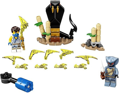 LEGO NINJAGO Epic Battle Set – Jay vs. Serpentine 71732 Building Kit; Ninja Playset Featuring Spinning Battle Toy, New 2021 (69 Pieces)